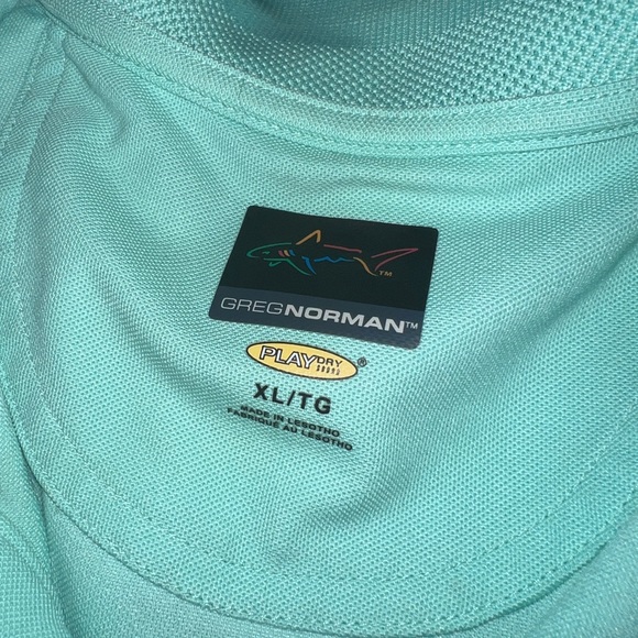 Men’s Green/TealXL Greg Norman Polo - Picture 2 of 2